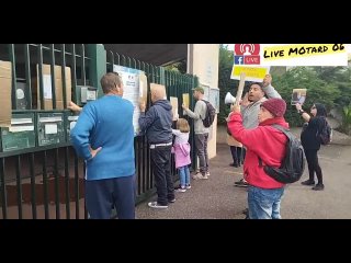 best live motard 06 rassemblement devant une école à nice le jeudi 21 octobre 2021 best