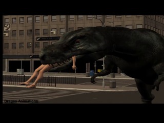 best jurrassic town t rex eats girl hd sound vore animation best