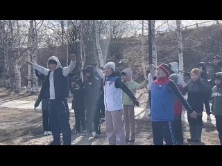 best утро в парке началось с зарядка победы best
